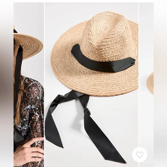 Hat Attack Convertible Continental Straw Hat with Ribbon  display picture 1